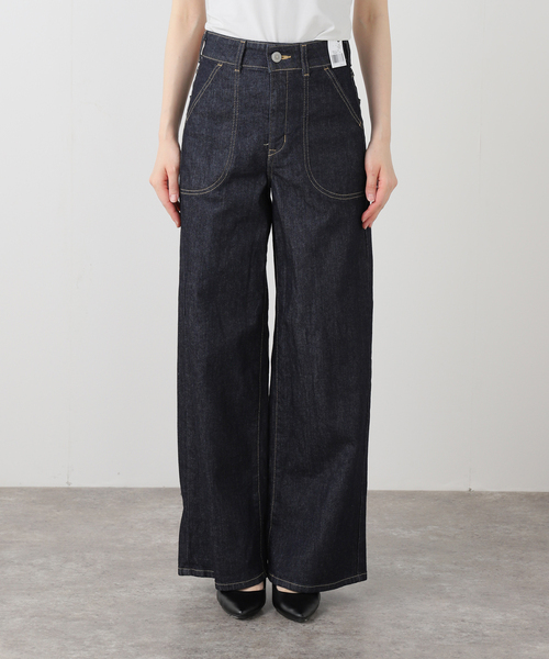 La TOTALITE（ラトータリテ）の「【洗える】SOMETHING / サムシング LISA LACE UP WIDE（デニムパンツ・レディース・ネイビー/ブルー系その他・MEDIUM/SMALL/LARGE）」の17枚目の写真