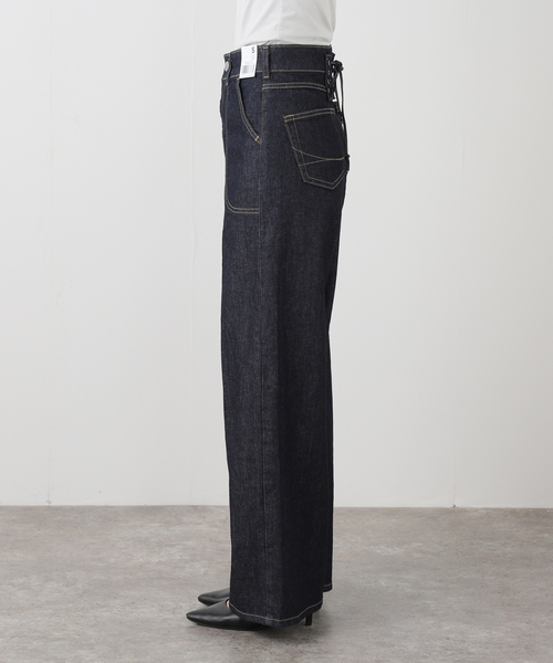 La TOTALITE（ラトータリテ）の「【洗える】SOMETHING / サムシング LISA LACE UP WIDE（デニムパンツ・レディース・ネイビー/ブルー系その他・MEDIUM/SMALL/LARGE）」の18枚目の写真