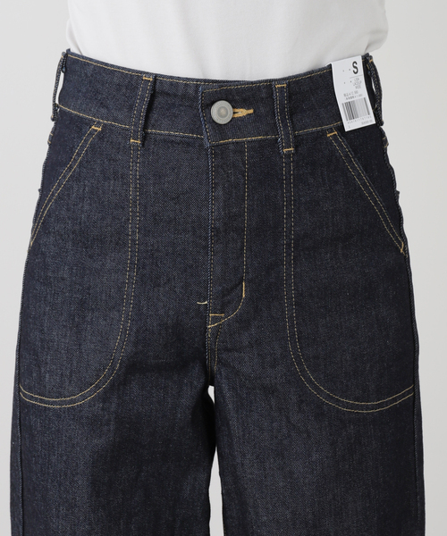 La TOTALITE（ラトータリテ）の「【洗える】SOMETHING / サムシング LISA LACE UP WIDE（デニムパンツ・レディース・ネイビー/ブルー系その他・MEDIUM/SMALL/LARGE）」の21枚目の写真