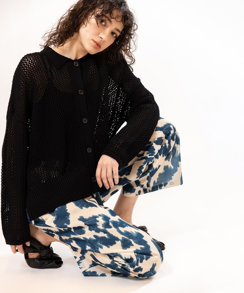 OSMOSIS(オズモーシス)の「プリントパンツ(その他パンツ・レディース・ブラック/ブルー/ベージュ・ONE SIZE)」の16枚目の写真