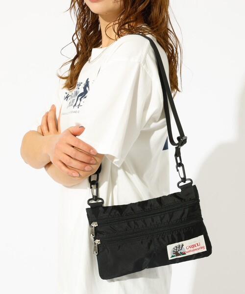 Caribou(カリブー)の「【CARIBOU MOUNTAINEERING】ORGANIZER POUCH / オーガナイザーポーチ / サコッシュ / ポーチ / ショルダーバッグ / 2WAY(ショルダーバッグ・レディース・ブラック/グレー・フリー)」の4枚目の写真