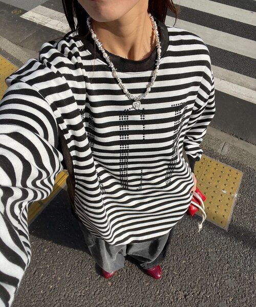 RePRODUCTION LABEL（リプロダクションレーベル）の「【RePRODUCTION LABEL / リプロダクションレーベル】セットインスウェット（パーカー・レディース・ネイビー/イエロー/ブラック/ベージュ/チャコールグレー/オレンジ/ピンク/レッド/サックスブルー・FREE）」の3枚目の写真