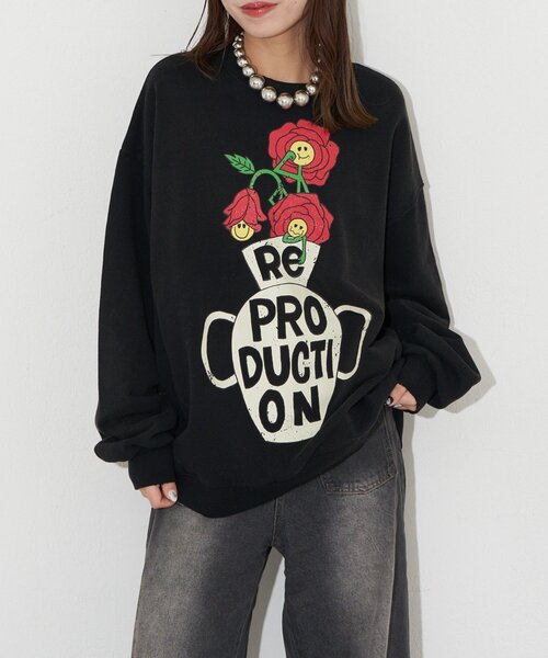 RePRODUCTION LABEL（リプロダクションレーベル）の「【RePRODUCTION LABEL / リプロダクションレーベル】セットインスウェット（パーカー・レディース・ネイビー/イエロー/ブラック/ベージュ/チャコールグレー/オレンジ/ピンク/レッド/サックスブルー・FREE）」の12枚目の写真