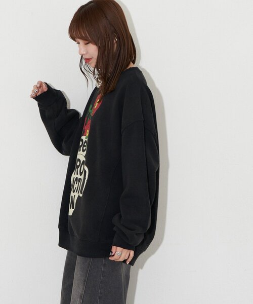 RePRODUCTION LABEL（リプロダクションレーベル）の「【RePRODUCTION LABEL / リプロダクションレーベル】セットインスウェット（パーカー・レディース・ネイビー/イエロー/ブラック/ベージュ/チャコールグレー/オレンジ/ピンク/レッド/サックスブルー・FREE）」の13枚目の写真