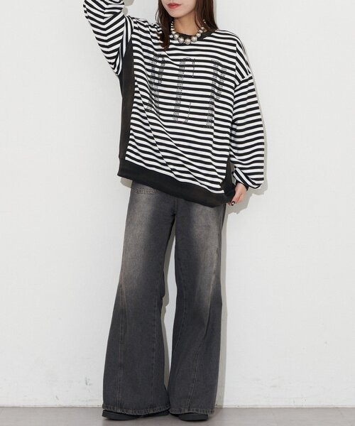 RePRODUCTION LABEL（リプロダクションレーベル）の「【RePRODUCTION LABEL / リプロダクションレーベル】セットインスウェット（パーカー・レディース・ネイビー/イエロー/ブラック/ベージュ/チャコールグレー/オレンジ/ピンク/レッド/サックスブルー・FREE）」の22枚目の写真