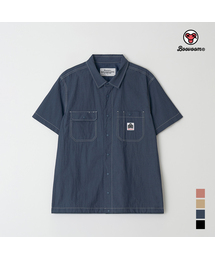 BOOVOOM（ブーブーム）の「[ビッグサイズ]ライトブリーズステッチワーク半袖シャツ（シャツ/ブラウス）」