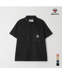 BOOVOOM（ブーブーム）の「[ビッグサイズ]ライトブリーズステッチワーク半袖シャツ（シャツ/ブラウス）」