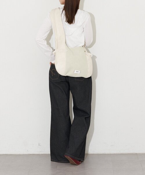 GRAIN（グレイン）の「【GRAIN/グレイン】スウェードドッキングチュールトートバック（トートバッグ・レディース・ブラウン/アイボリー/グリーン・FREE）」の8枚目の写真