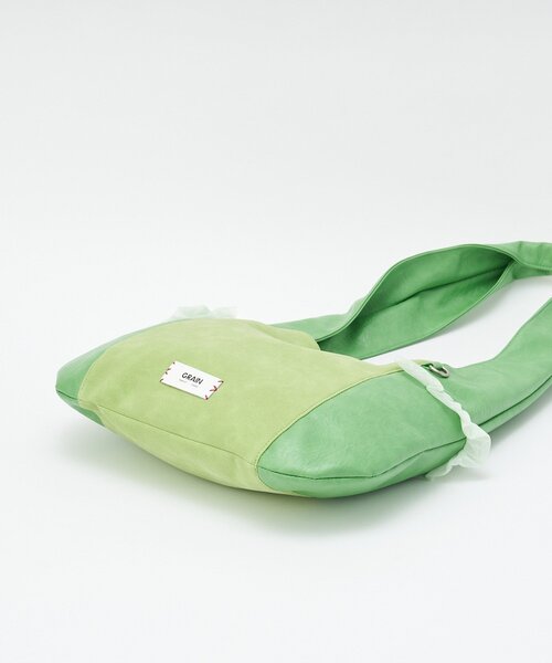 GRAIN（グレイン）の「【GRAIN/グレイン】スウェードドッキングチュールトートバック（トートバッグ・レディース・ブラウン/アイボリー/グリーン・FREE）」の20枚目の写真