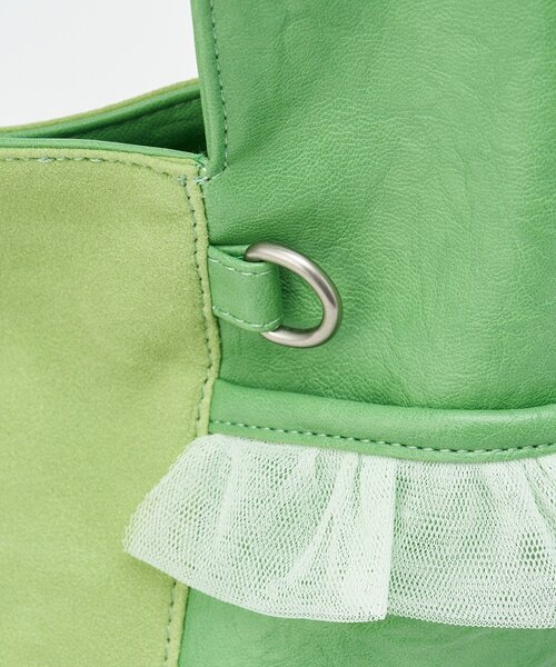 GRAIN（グレイン）の「【GRAIN/グレイン】スウェードドッキングチュールトートバック（トートバッグ・レディース・ブラウン/アイボリー/グリーン・FREE）」の22枚目の写真