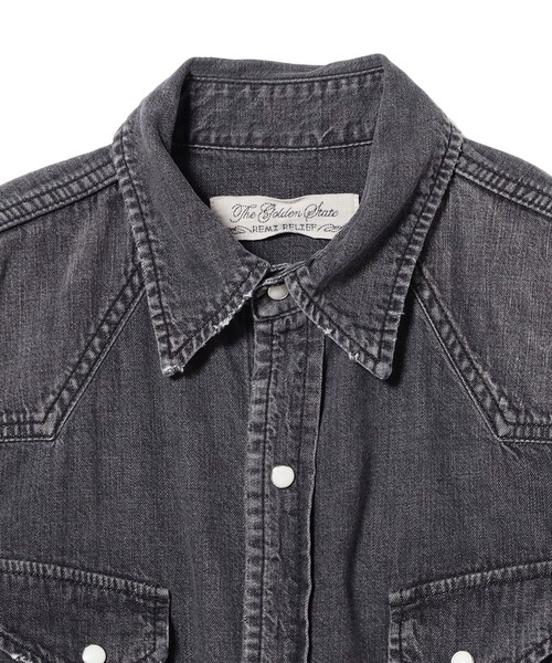 REMI RELIEF(レミレリーフ)の「【別注】REMI RELIEF / Denim Western shirt Classic Fit Fade Black(シャツ/ブラウス・メンズ・ブラック系その他4・SMALL/MEDIUM/X-LARGE/XX-LARGE/LARGE)」の3枚目の写真