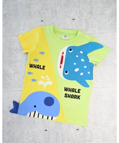 CHEEK ROOM(チークルーム)の「チークルーム くじらとさめ Tシャツ(Tシャツ/カットソー・キッズ・パープル/ライトグリーン/サックスブルー・90cm/100cm/110cm/120cm/130cm/80cm)」の22枚目の写真