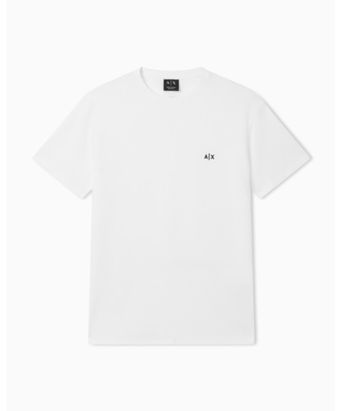 ARMANI EXCHANGE（アルマーニエクスチェンジ）の「【A|X アルマーニ エクスチェンジ】AXロゴ ワッフルエフェクト 半袖クルーネックTシャツ/REGULAR（Tシャツ/カットソー・メンズ・ブラック/オフホワイト・XX-LARGE/X-SMALL/X-LARGE/SMALL/MEDIUM/LARGE）」の6枚目の写真
