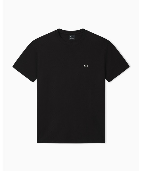 ARMANI EXCHANGE（アルマーニエクスチェンジ）の「【A|X アルマーニ エクスチェンジ】AXロゴ ワッフルエフェクト 半袖クルーネックTシャツ/REGULAR（Tシャツ/カットソー・メンズ・ブラック/オフホワイト・XX-LARGE/X-SMALL/X-LARGE/SMALL/MEDIUM/LARGE）」の10枚目の写真