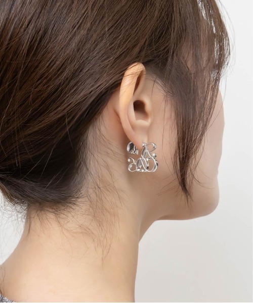 RANDA（ランダ）の「モノグラムデザインピアス（ピアス（両耳用）・レディース・ゴールド/シルバー・FREE）」の7枚目の写真