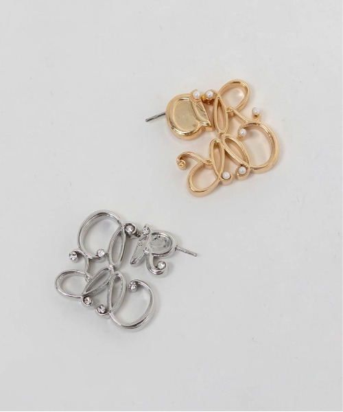 RANDA（ランダ）の「モノグラムデザインピアス（ピアス（両耳用）・レディース・ゴールド/シルバー・FREE）」の11枚目の写真