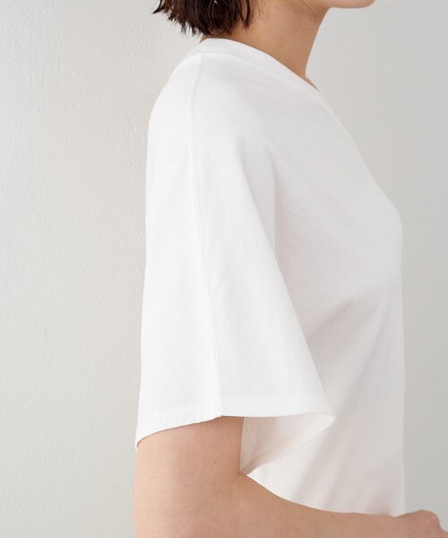 Whim Gazette(ウィムガゼット)の「【GEMINI】ワンショルダーカットソー(Tシャツ/カットソー・レディース・オフホワイト/チャコールグレー・FREE)」の6枚目の写真