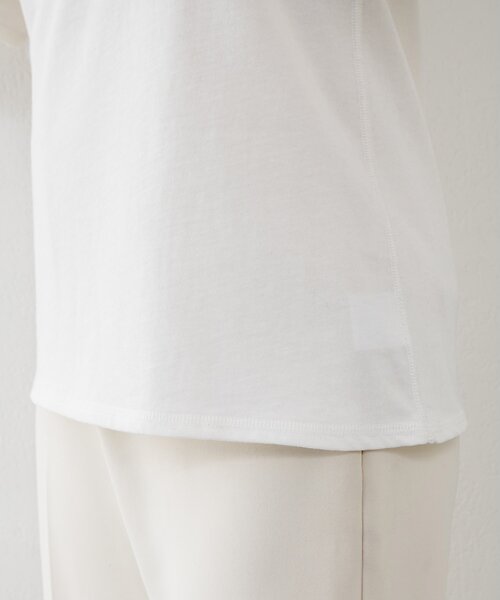 Whim Gazette(ウィムガゼット)の「【GEMINI】ワンショルダーカットソー(Tシャツ/カットソー・レディース・オフホワイト/チャコールグレー・FREE)」の5枚目の写真