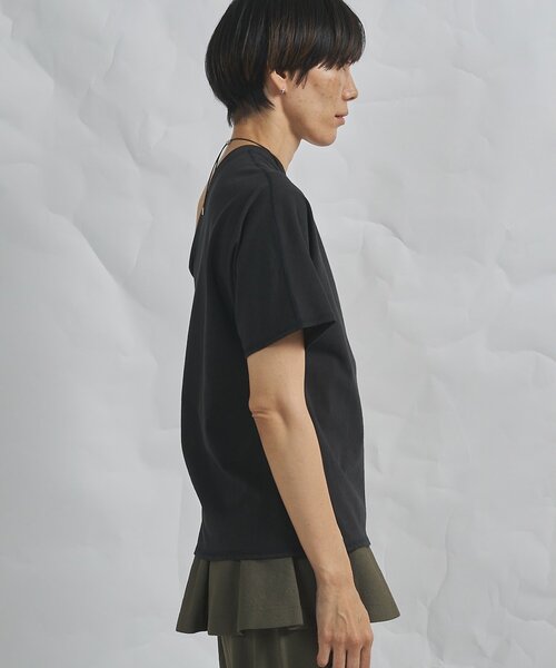 Whim Gazette(ウィムガゼット)の「【GEMINI】ワンショルダーカットソー(Tシャツ/カットソー・レディース・オフホワイト/チャコールグレー・FREE)」の15枚目の写真