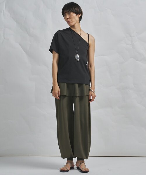 Whim Gazette(ウィムガゼット)の「【GEMINI】ワンショルダーカットソー(Tシャツ/カットソー・レディース・オフホワイト/チャコールグレー・FREE)」の13枚目の写真