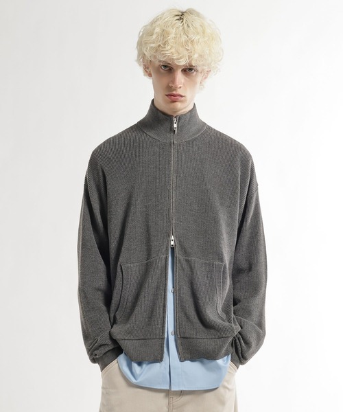 HARE(ハレ)の「Sharp Lineドライバーズニット(HARE)(ニット/セーター・メンズ・ブラック/ブラウン・FREE)」の12枚目の写真