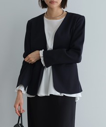 evernavy（エバーネイビー）の「ノーカラージャケット（ノーカラージャケット）」