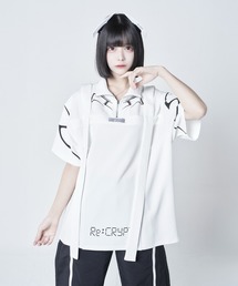 Re:CRYPT（リクリプト）の「ハーフジップ切り替えテープトップス（Tシャツ/カットソー）」