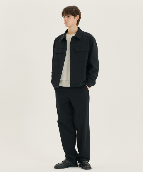 MINDBRIDGE（マインドブリッジ）の「[COUTURE]ツイル組織トラッカー - 2カラー（デニムジャケット・メンズ・ライトベージュ/ダークネイビー・100/110/95/105）」の19枚目の写真