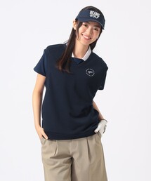 BEAMS GOLF（ビームスゴルフ）の「〈WOMEN〉ORANGE LABEL / スターロゴ 裏毛ベスト（吸水速乾・UVカット）（ベスト）」