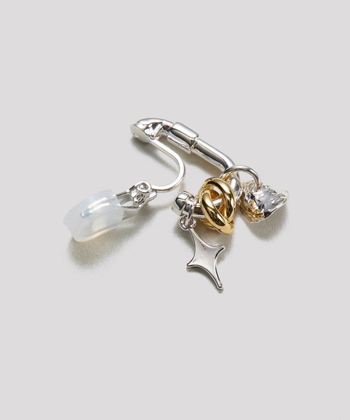 LAPUIS（ラピュイ）の「LAPUIS(ラピュイ)Sammy Charm earrings（イヤリング・レディース・ゴールド/マルチ・FREE）」の6枚目の写真