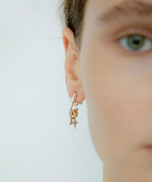 LAPUIS（ラピュイ）の「LAPUIS(ラピュイ)Sammy Charm earrings（イヤリング・レディース・ゴールド/マルチ・FREE）」の9枚目の写真