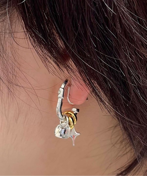 LAPUIS(ラピュイ)の「LAPUIS(ラピュイ)Sammy Charm earrings(イヤリング・レディース・ゴールド/マルチ・FREE)」の14枚目の写真