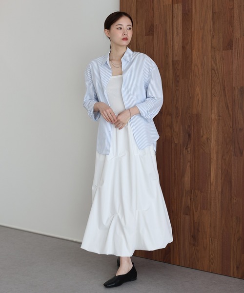 J by blue(ジェイバイブルー)の「カラーストライプシャツ(シャツ/ブラウス・レディース・ピンク/ホワイト/ブルー・MEDIUM)」の9枚目の写真