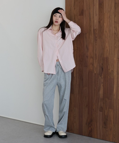 J by blue(ジェイバイブルー)の「カラーストライプシャツ(シャツ/ブラウス・レディース・ピンク/ホワイト/ブルー・MEDIUM)」の13枚目の写真