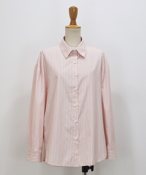 J by blue(ジェイバイブルー)の「カラーストライプシャツ(シャツ/ブラウス・レディース・ピンク/ホワイト/ブルー・MEDIUM)」の22枚目の写真