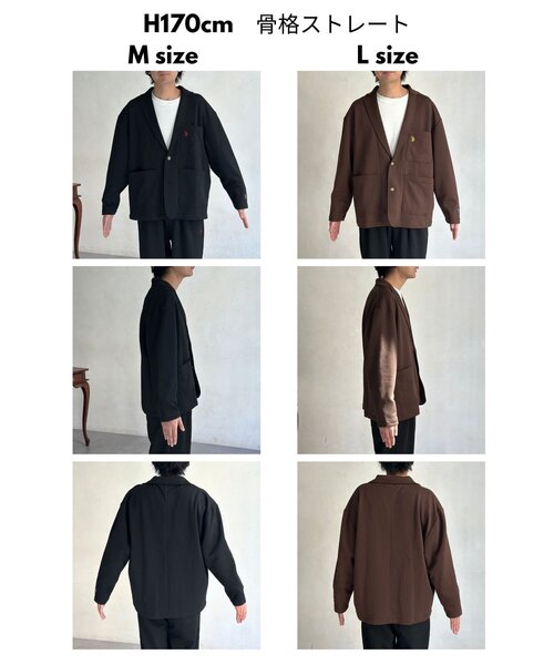 U.S. POLO ASSN.（ユーエスポロアッスン）の「【SETUP可】ポンチテーラードジャケット（テーラードジャケット・メンズ・ブラウン/ブラック・MEDIUM/LARGE）」の3枚目の写真