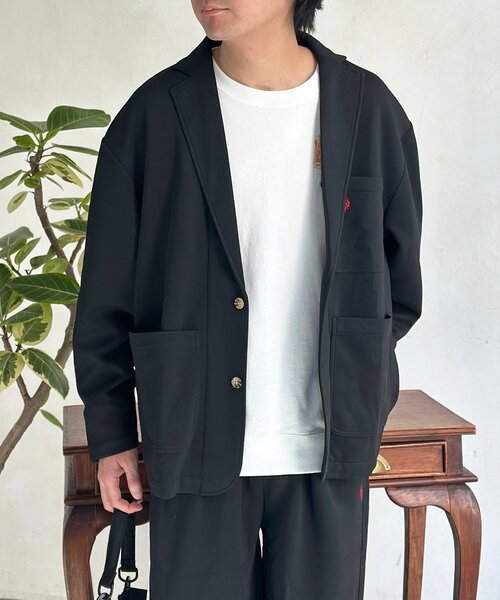 U.S. POLO ASSN.（ユーエスポロアッスン）の「【SETUP可】ポンチテーラードジャケット（テーラードジャケット・メンズ・ブラウン/ブラック・MEDIUM/LARGE）」の5枚目の写真