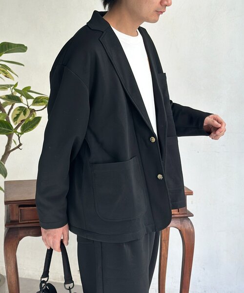 U.S. POLO ASSN.（ユーエスポロアッスン）の「【SETUP可】ポンチテーラードジャケット（テーラードジャケット・メンズ・ブラウン/ブラック・MEDIUM/LARGE）」の8枚目の写真