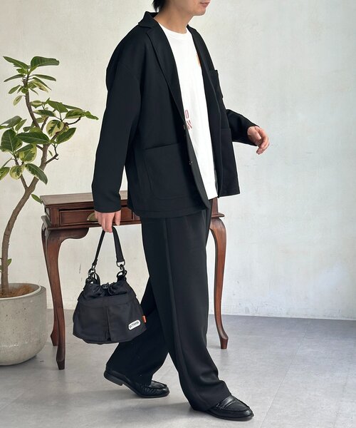 U.S. POLO ASSN.（ユーエスポロアッスン）の「【SETUP可】ポンチテーラードジャケット（テーラードジャケット・メンズ・ブラウン/ブラック・MEDIUM/LARGE）」の12枚目の写真