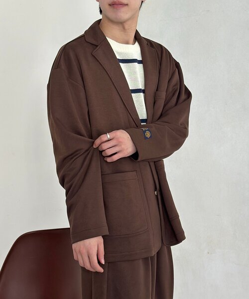 U.S. POLO ASSN.（ユーエスポロアッスン）の「【SETUP可】ポンチテーラードジャケット（テーラードジャケット・メンズ・ブラウン/ブラック・MEDIUM/LARGE）」の18枚目の写真