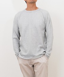 JEMORGAN CVCワッフル ラグラン裾ラウンドL S-T