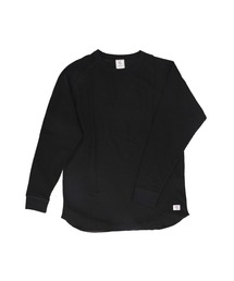JEMORGAN CVCワッフル ラグラン裾ラウンドL S-T