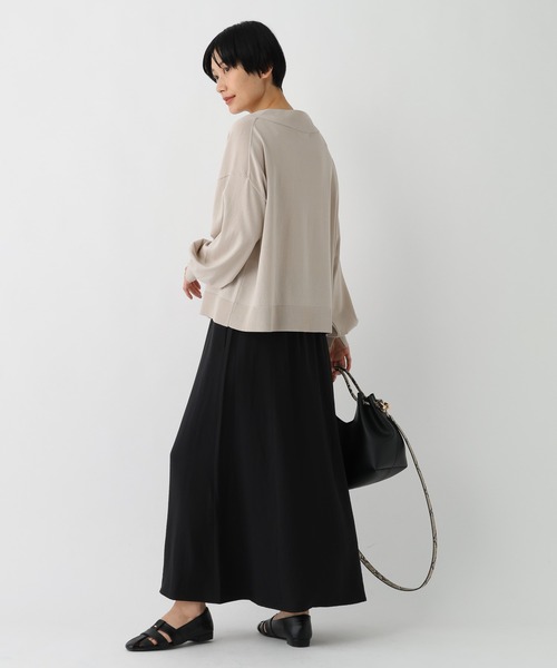 Elura（エルーラ）の「サマープロテクトジップカーディガン/659658（カーディガン/ボレロ・レディース・グレイッシュベージュ/ブラック/ダークブラウン/ホワイト・FREE）」の12枚目の写真