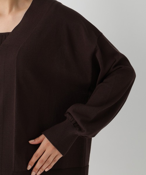 Elura（エルーラ）の「サマープロテクトジップカーディガン/659658（カーディガン/ボレロ・レディース・グレイッシュベージュ/ブラック/ダークブラウン/ホワイト・FREE）」の20枚目の写真