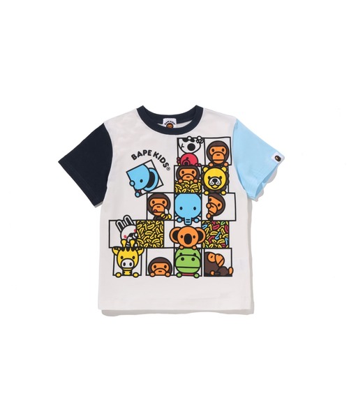 BABY MILO FRIENDS BLOCK TEE（Tシャツ/カットソー）｜A BATHING APE