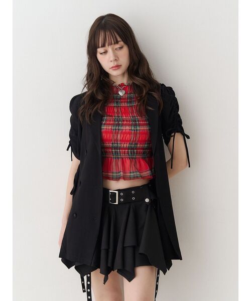 jouetie（ジュエティ）の「ギャザースリーブジャケットミニワンピース（ワンピース・レディース・ブラック/ネイビー/グレー・MEDIUM）」の22枚目の写真