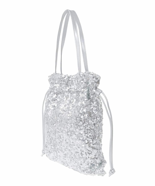 MK MICHEL KLEIN(エムケーミッシェルクラン)の「スパンコール2WAYトートバッグ(トートバッグ・レディース・シルバー/ブラック・38)」の9枚目の写真