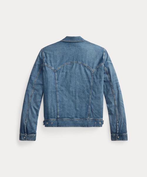 RRL（ダブル アール エル）の「スタデッド インディゴ デニム ジャケット（デニムジャケット・メンズ・ブルー・XXL/XS/XL/S/M/L）」の10枚目の写真