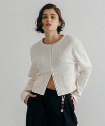 CREDONA | THERMAL HOOK CD/サーマルホックカーデ(カーディガン/ボレロ)