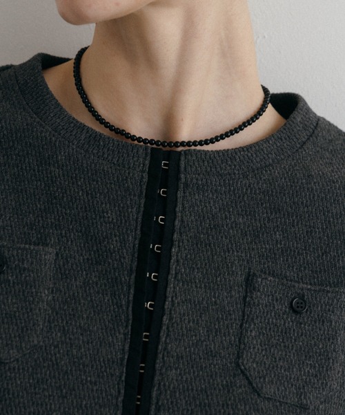 CREDONA（クレドナ）の「THERMAL HOOK CD/サーマルホックカーデ（カーディガン/ボレロ・レディース・アイボリー/グレー・FREE）」の15枚目の写真